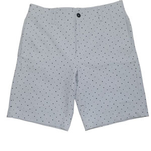 Under Armour Men's Golf Athletic Shorts Size 32 Gray Polka-dot Elastic Waistband